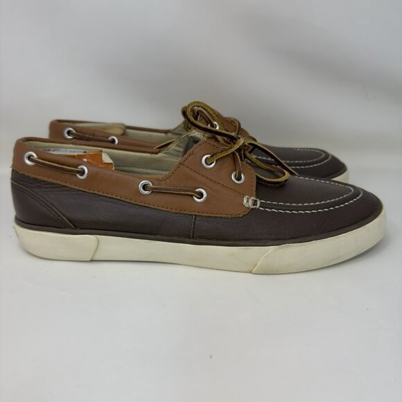 Polo Ralph Lauren Other - Polo Ralph Lauren Sander Leather Boat Shoes Brown Men’s Size 10 D